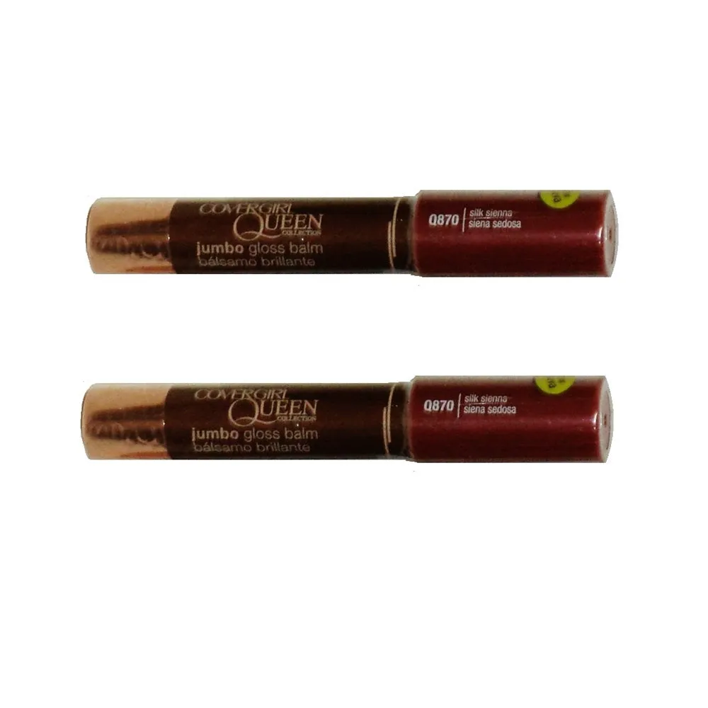Pack of 2 CoverGirl Queen Jumbo Gloss Balm, Silk Sienna Q870
