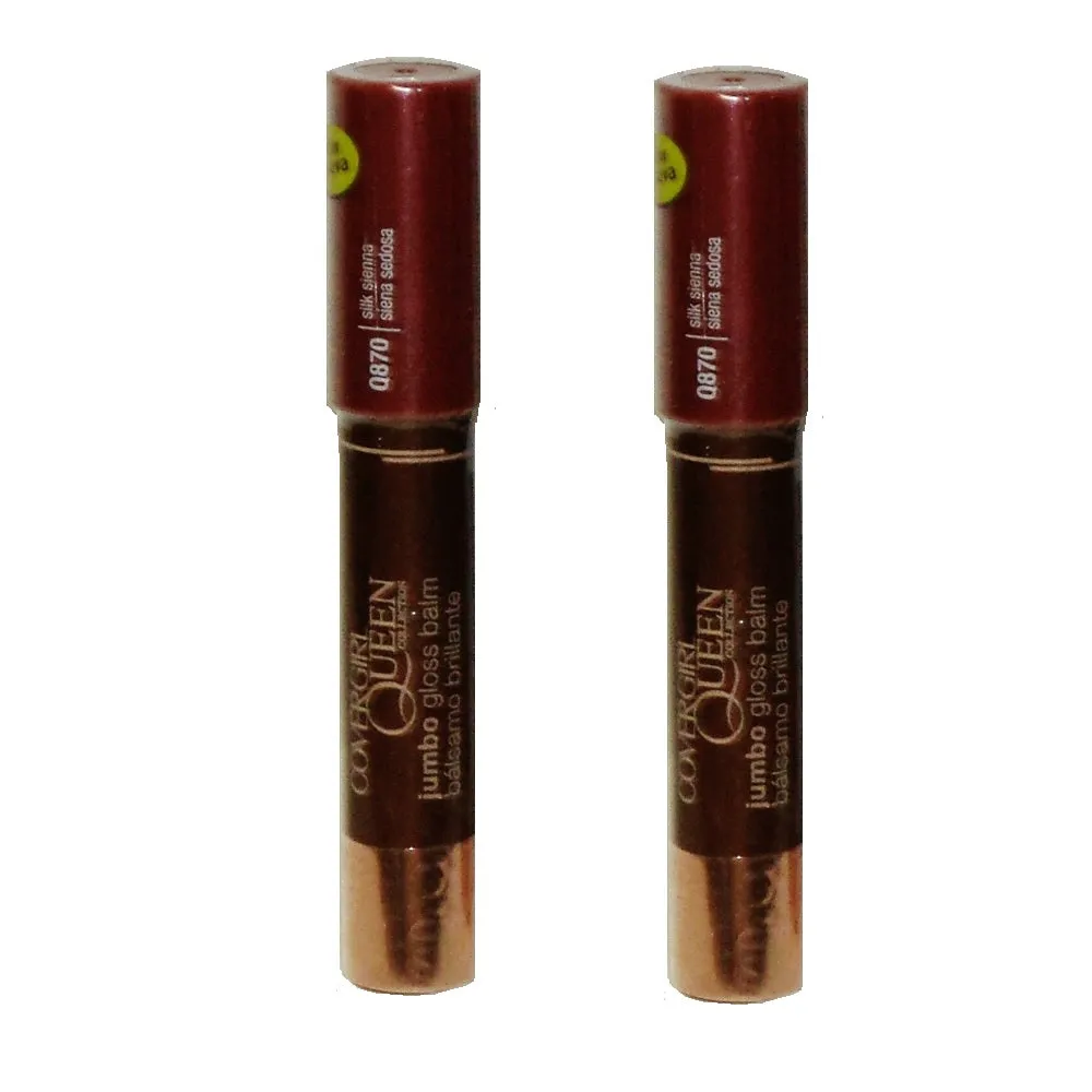 Pack of 2 CoverGirl Queen Jumbo Gloss Balm, Silk Sienna Q870