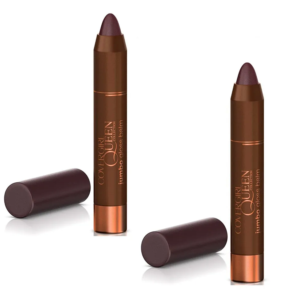Pack of 2 CoverGirl Queen Jumbo Gloss Balm, Silk Sienna Q870