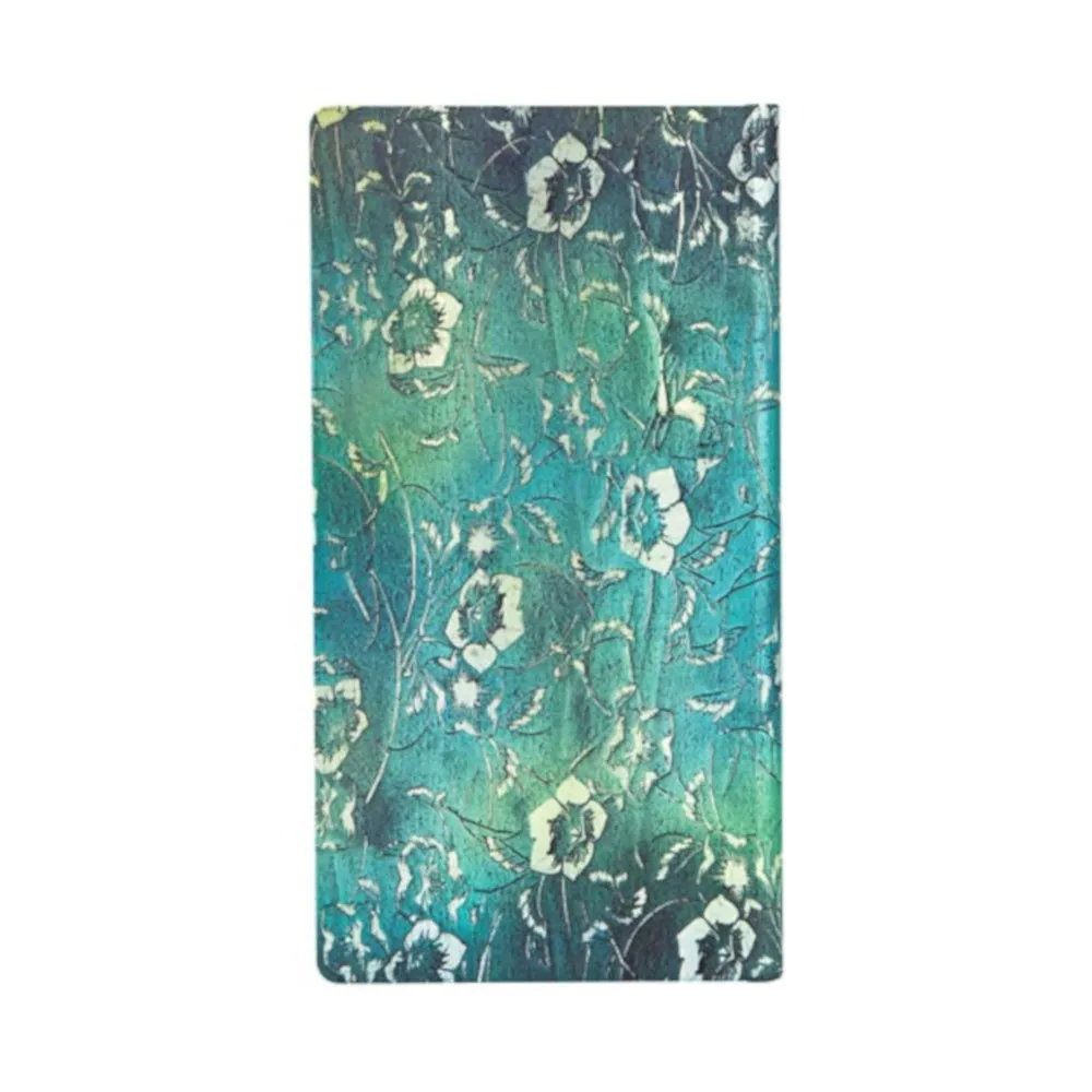 Paperblanks Katagami Florals Kuro Slimline Journal - Lined