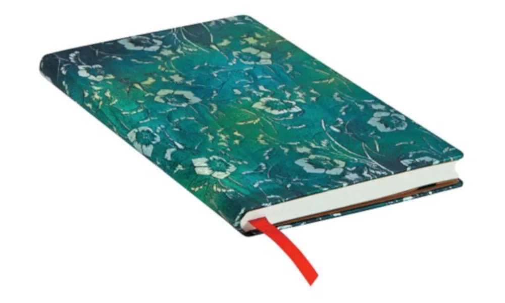 Paperblanks Katagami Florals Kuro Slimline Journal - Lined