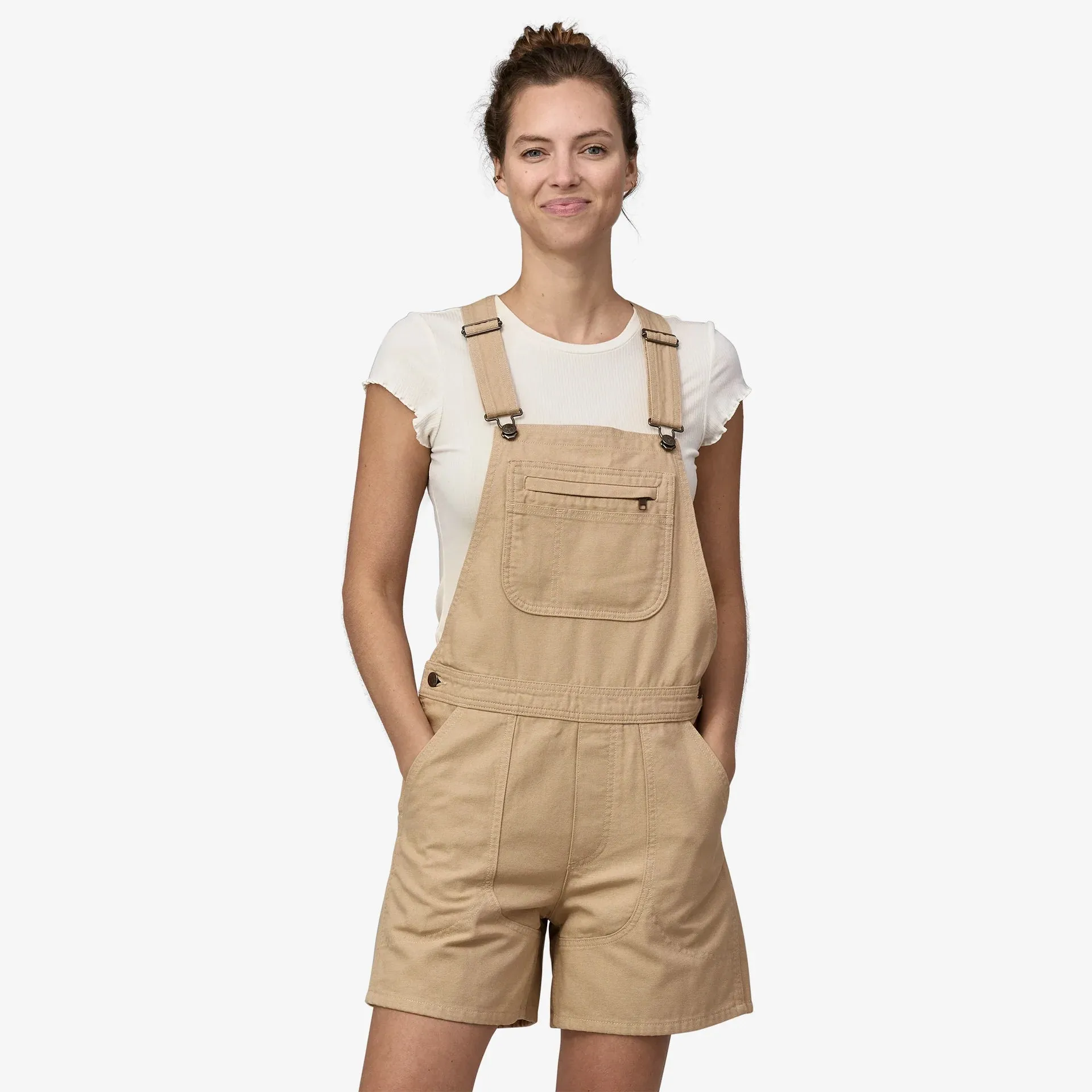 Patagonia - Women's Stand Up® Overalls - 5" Oar Tan
