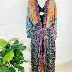Patchwork Silk Kimono Robe