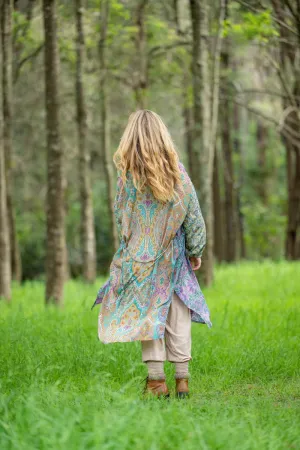 Penny Lane Kimono - Aqua