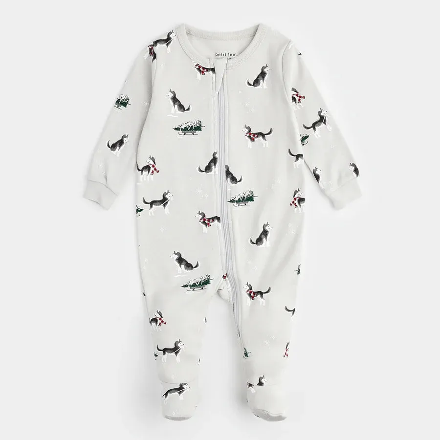 PETIT LEM- BABY HOLIDAY HUSKIES SLEEPER