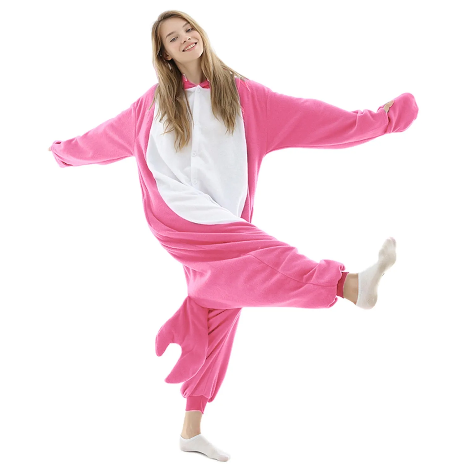 Pink Shark Onesie Costume Pajamas