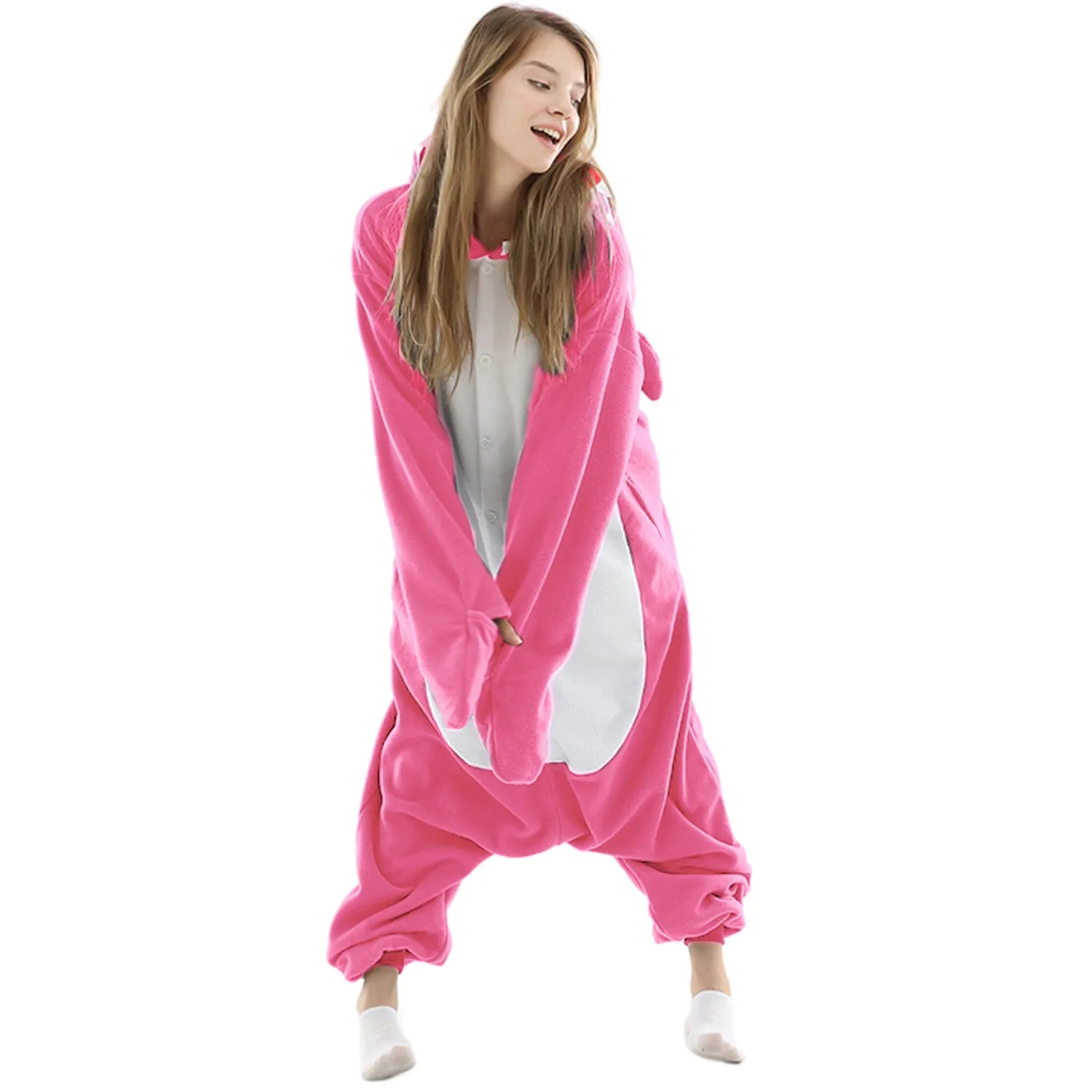 Pink Shark Onesie Costume Pajamas