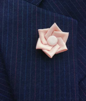 Pink Silk Sailcloth Kanzashi Pin
