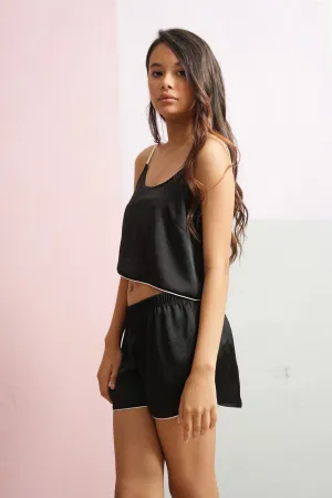 PJ CAMI SET BLACK