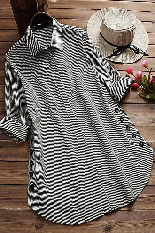 Plaid Printed Shirt Blouse