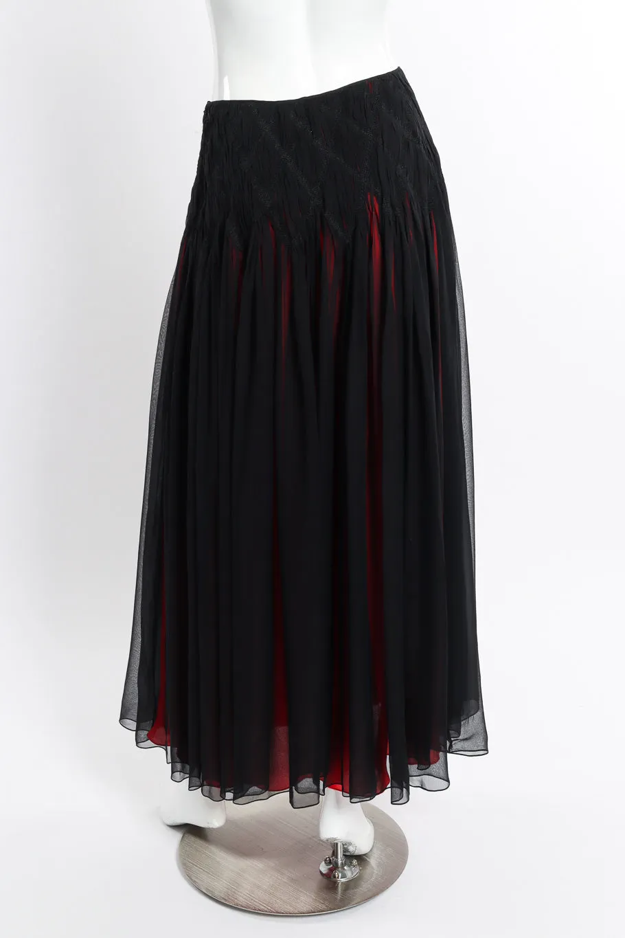 Pleated Chiffon Skirt
