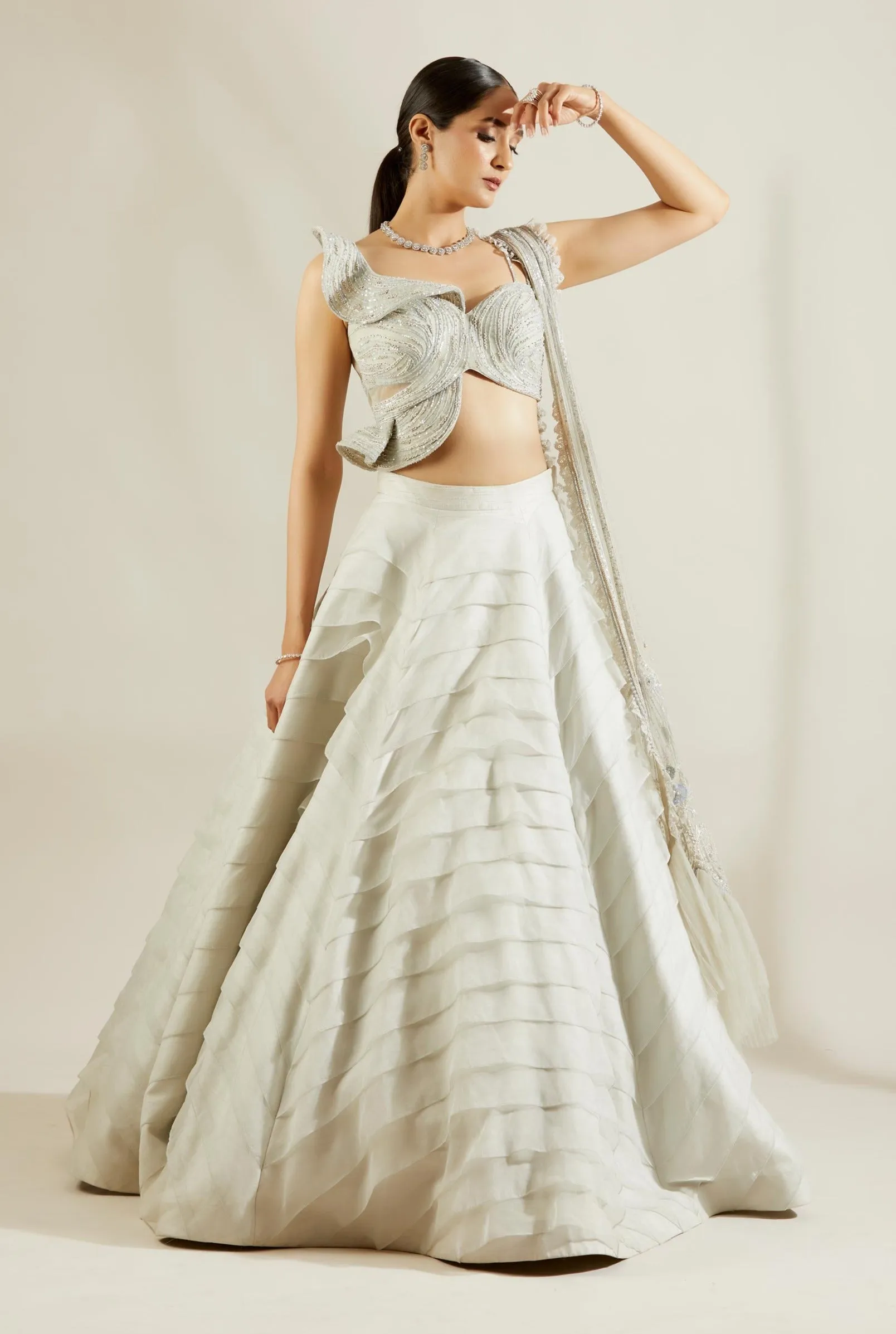 Powder Blue Lehenga