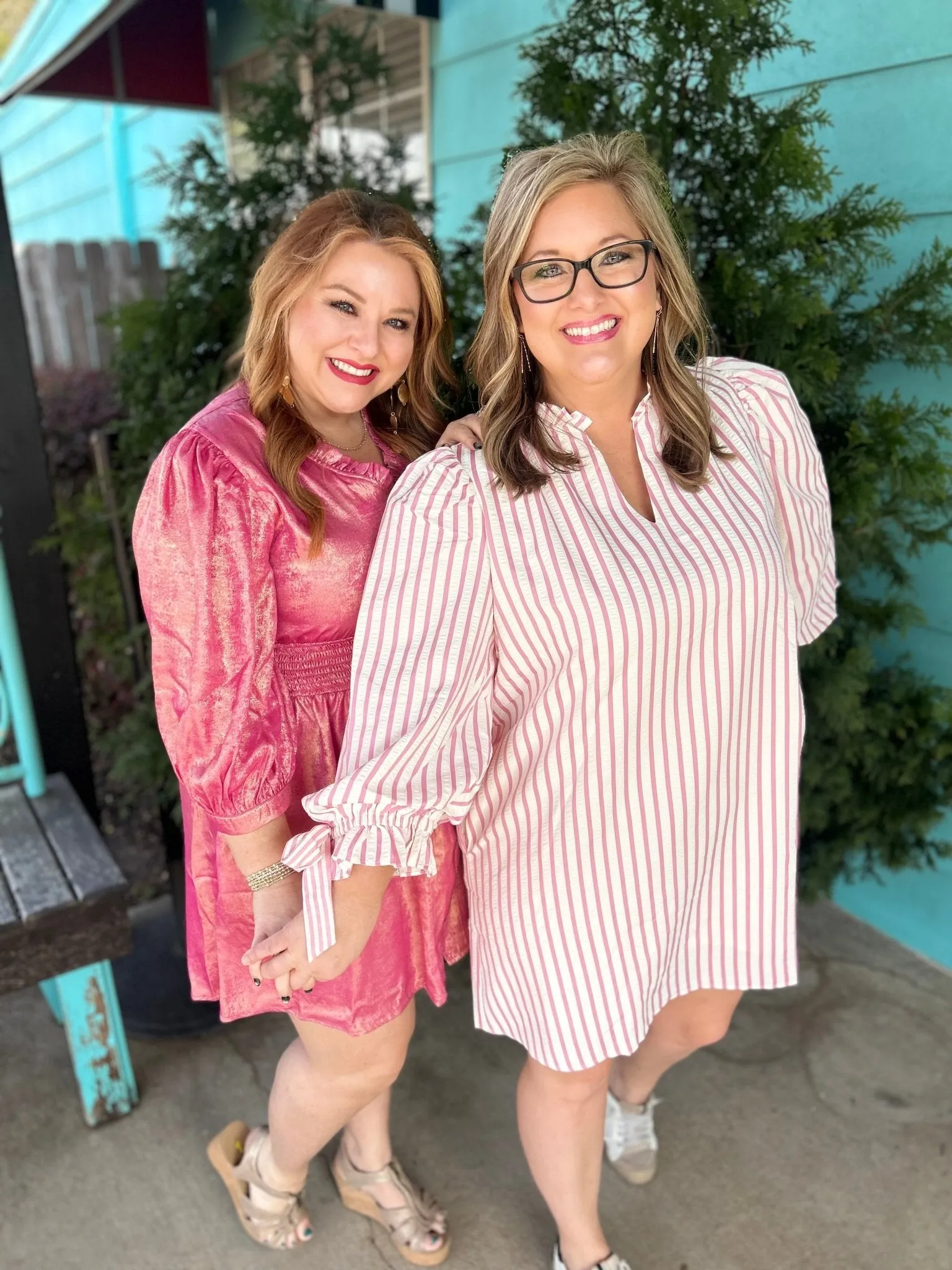 Preppy in Pink Seersucker Dress