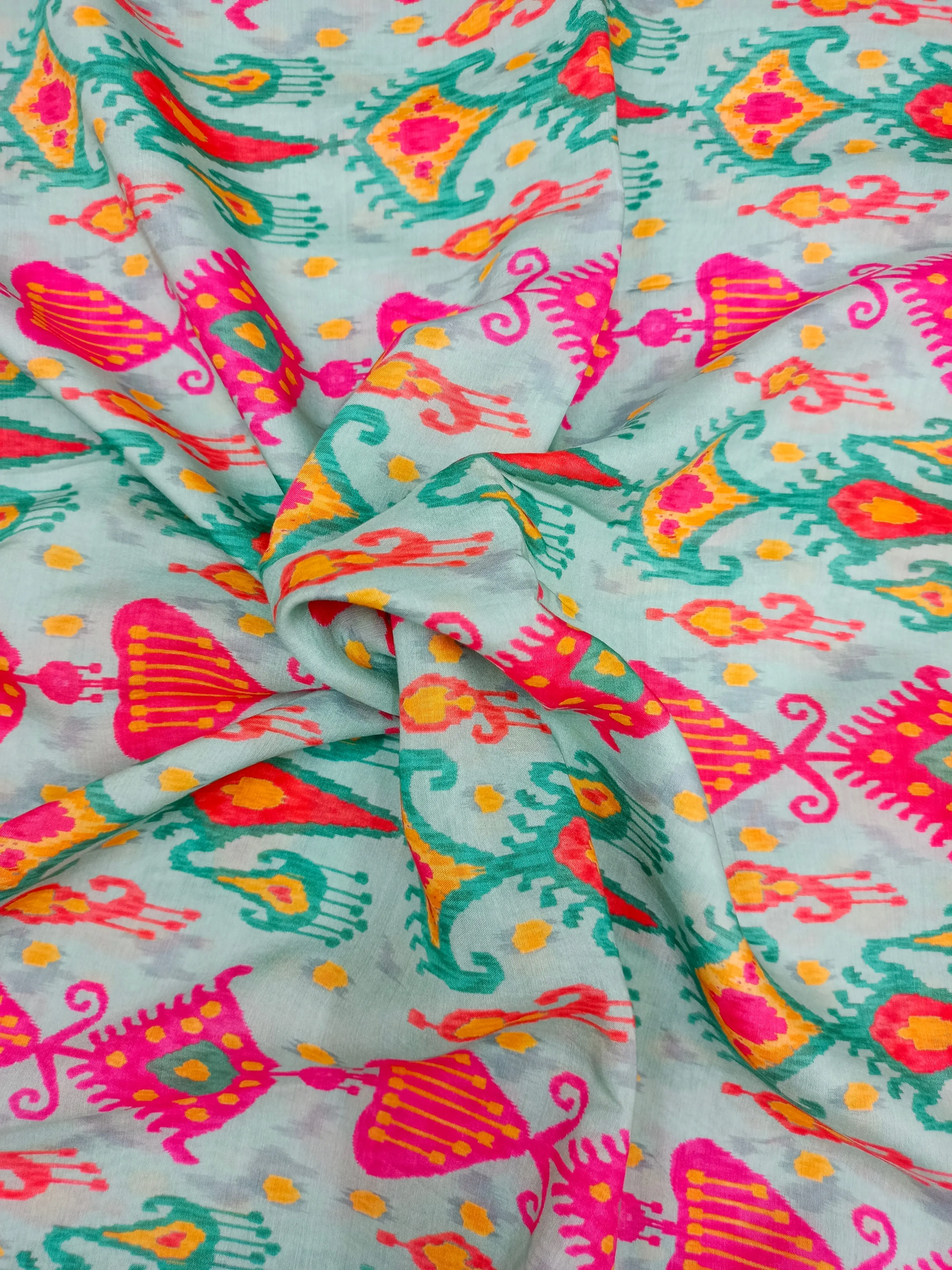 Pure Modal Soft Muslin Digital Printed Fabrics