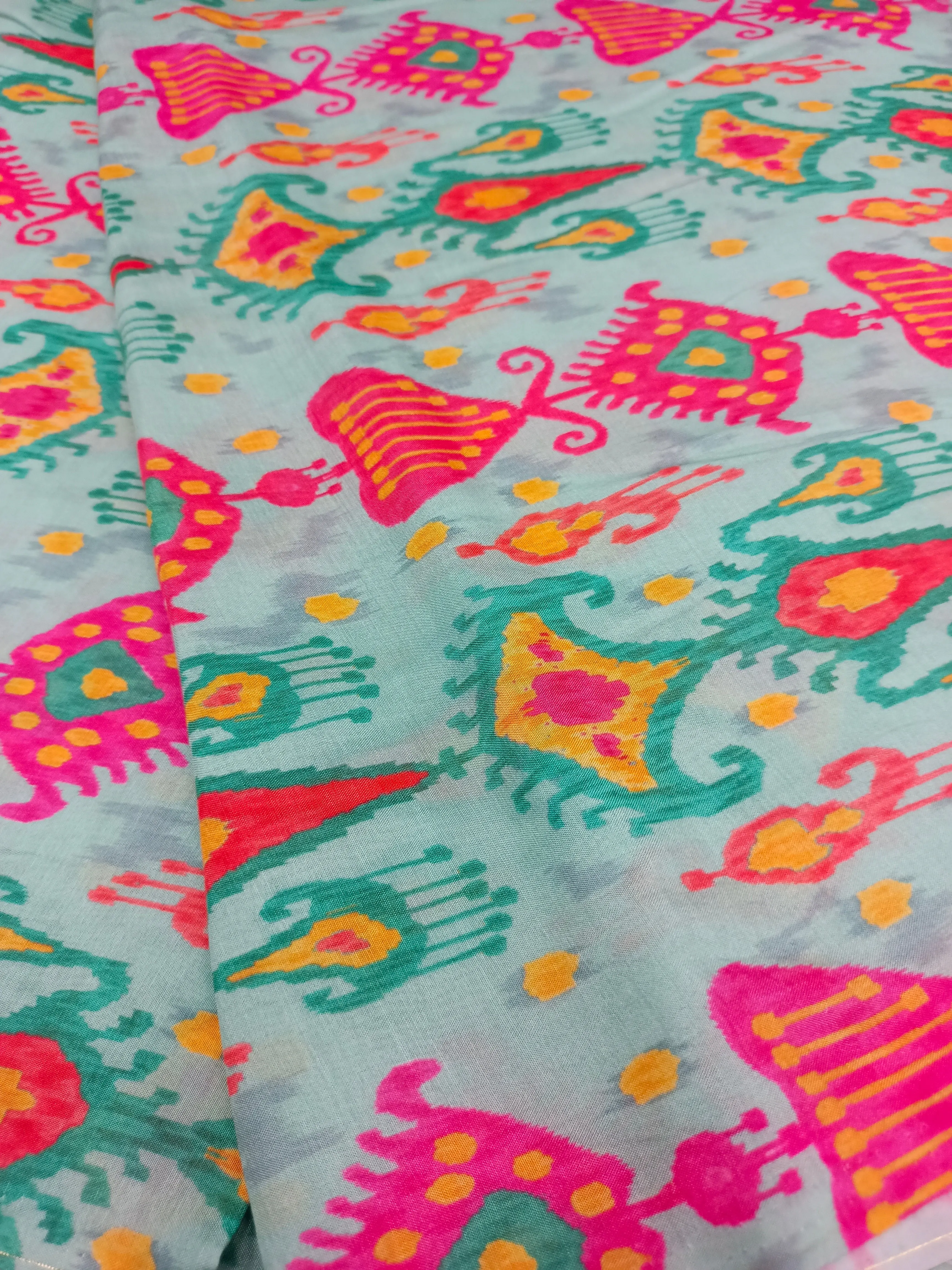 Pure Modal Soft Muslin Digital Printed Fabrics