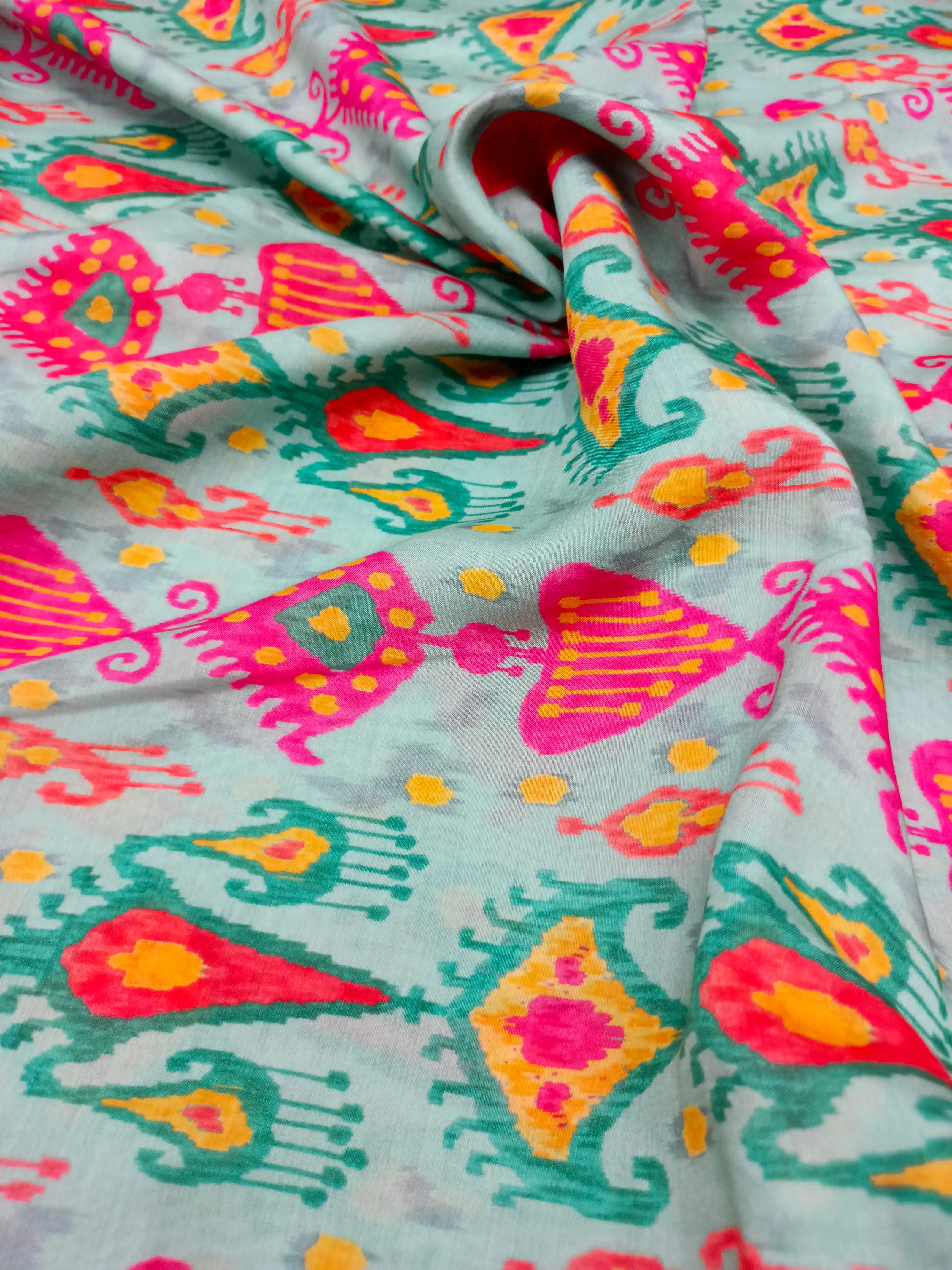 Pure Modal Soft Muslin Digital Printed Fabrics