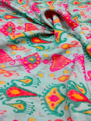 Pure Modal Soft Muslin Digital Printed Fabrics