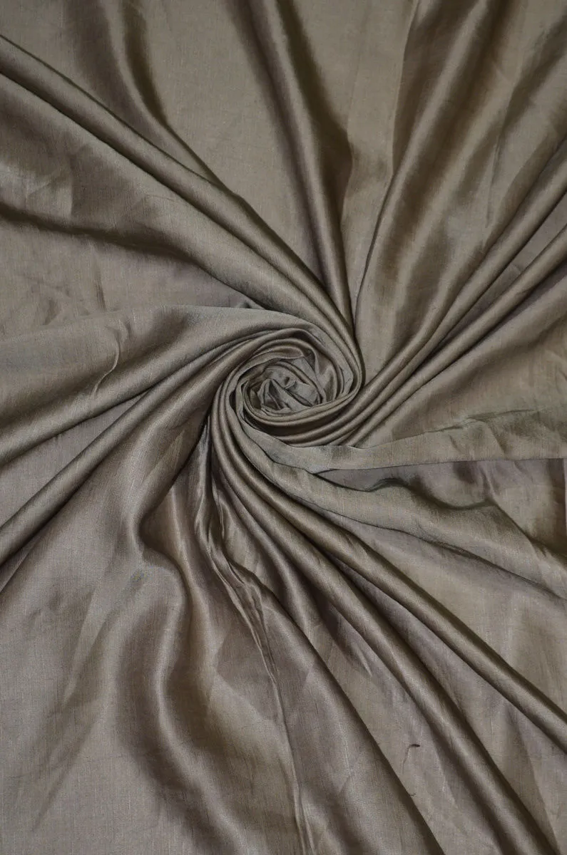 Pure Yarn Dyed Silk Satin Smooth Surfaced Linen Fabric
