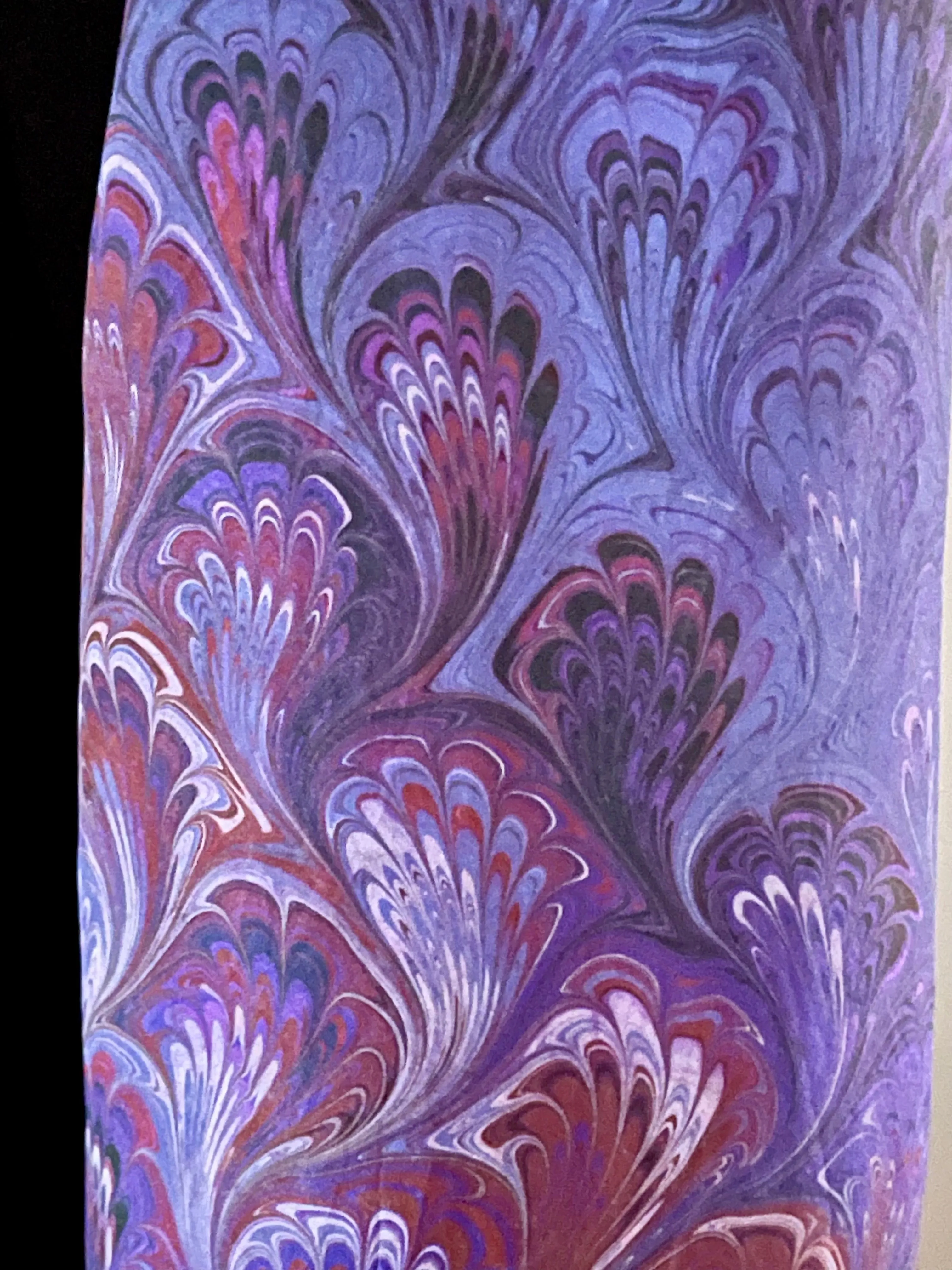 Purple Bouquet Silk, Scarf, table runner or wall hanging.scarf ... original.
