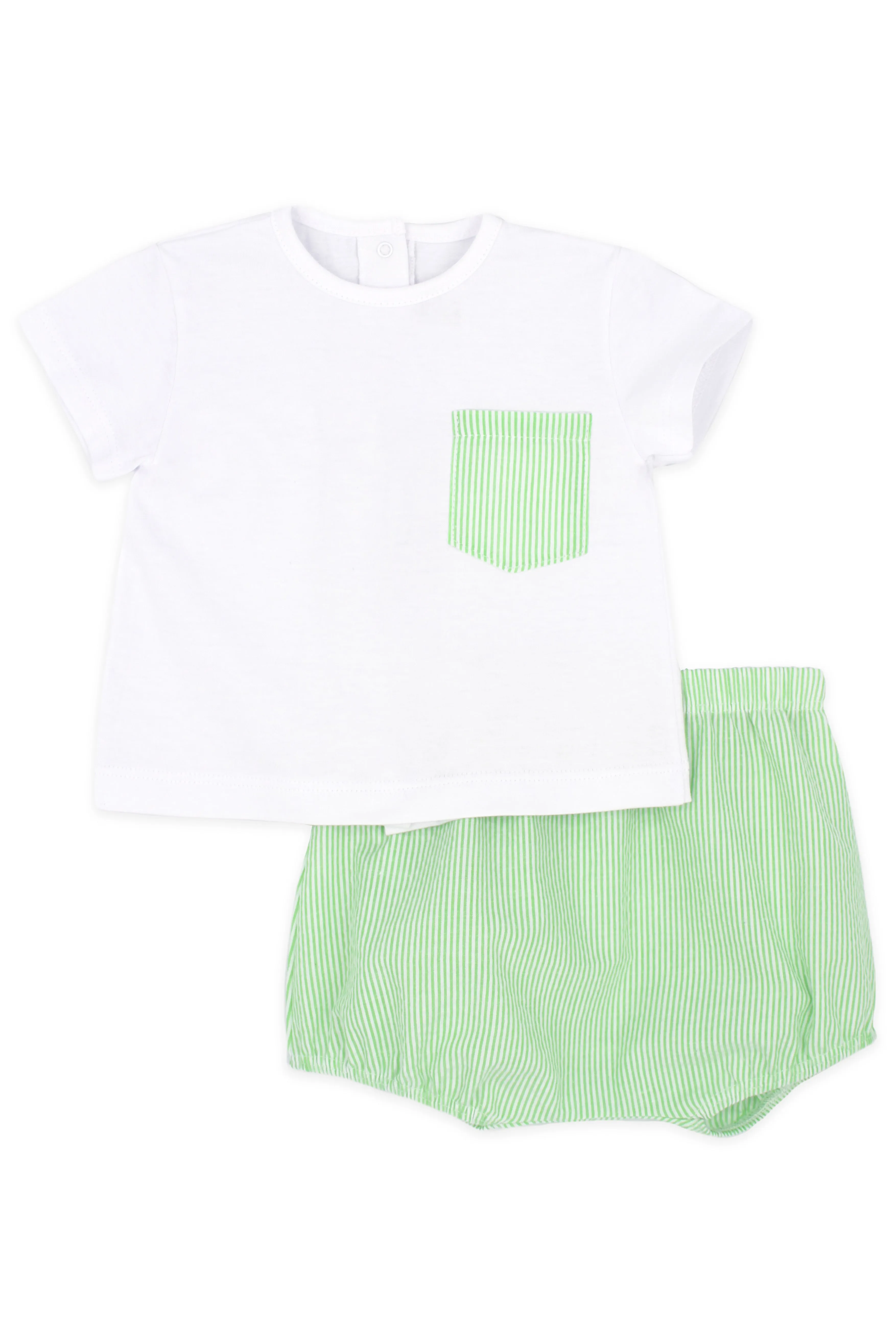 "Cody" Apple Green Stripe T-Shirt & Jam Pants