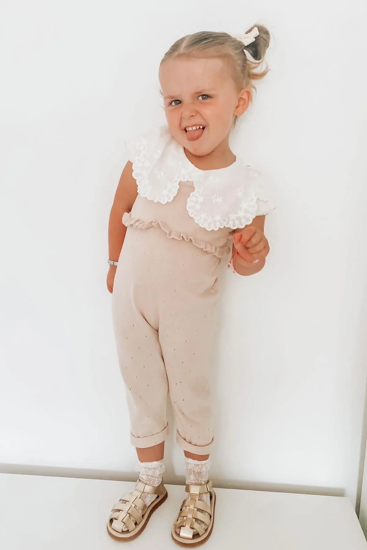 "Saskia" Fine Knit Overalls