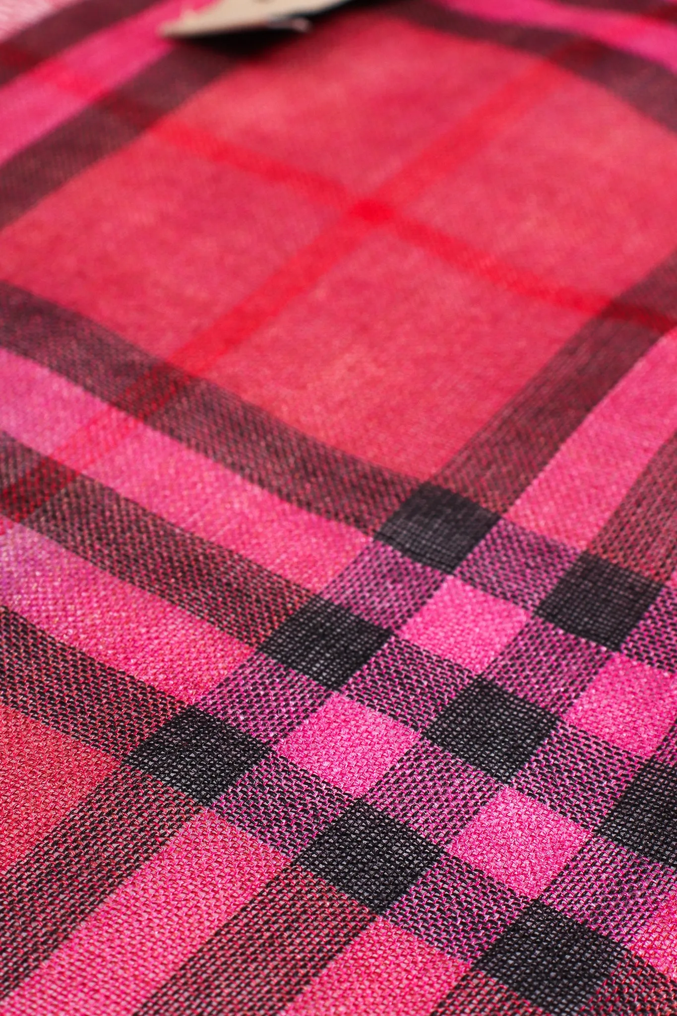 Rainbow Tie Dye Plaid Scarf
