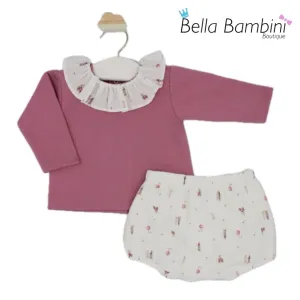 Rapife Baby Girls Farm Print Jam Set