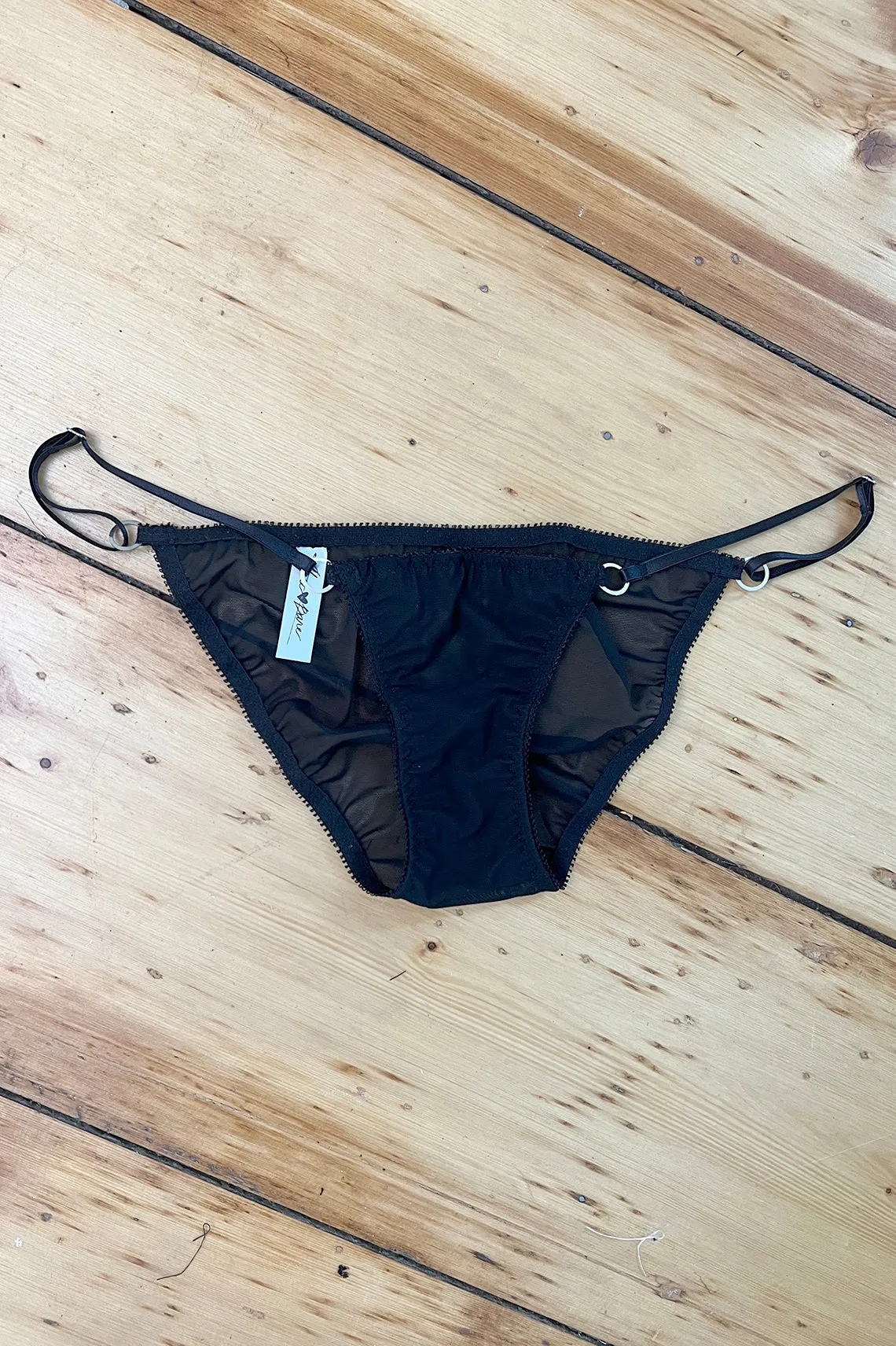 READY TO SHIP Demeanor Panty in Sheer Recycled Mesh SIZE XL