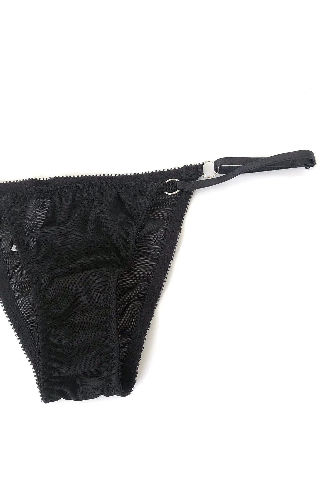 READY TO SHIP Demeanor Panty in Sheer Recycled Mesh SIZE XL