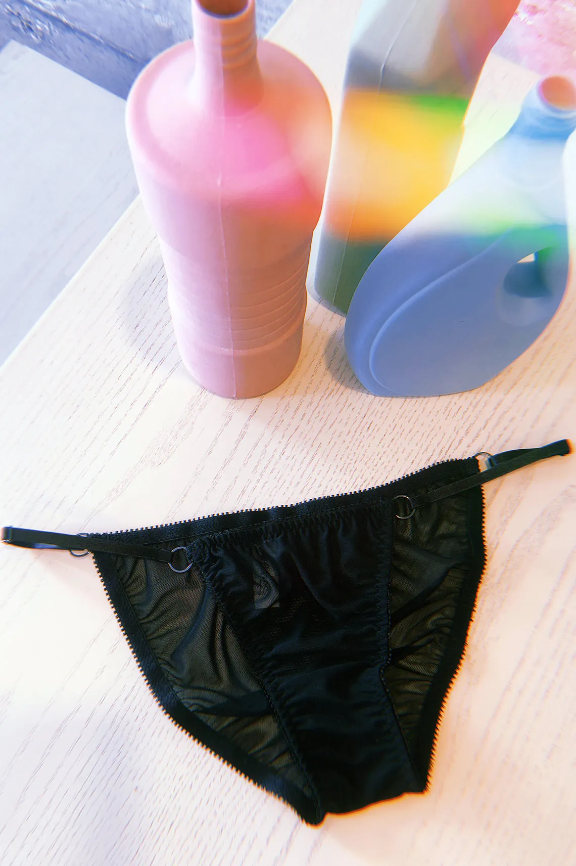 READY TO SHIP Demeanor Panty in Sheer Recycled Mesh SIZE XL