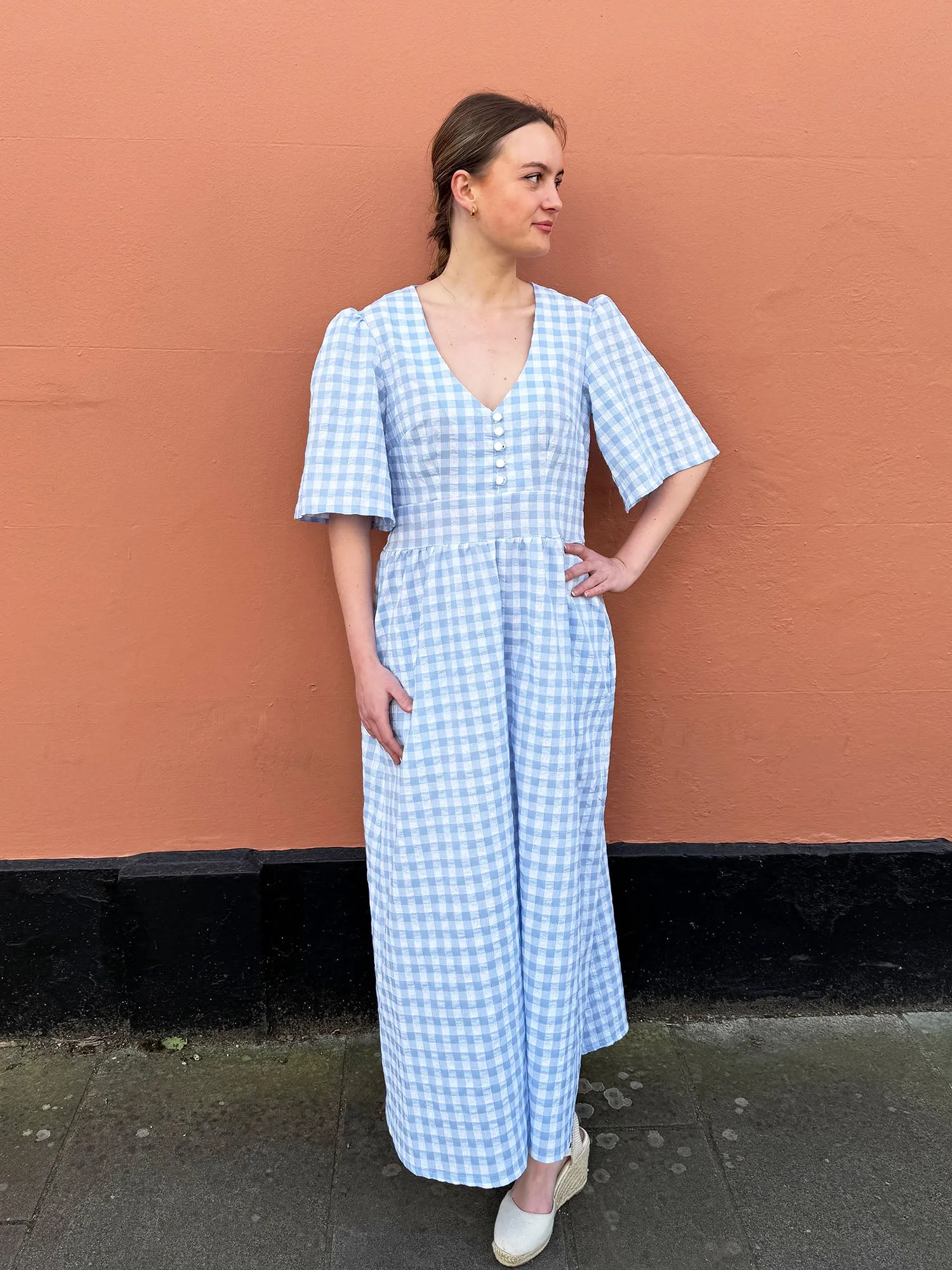 Rebecca Dress – Made to Order in Seersucker Gingham
