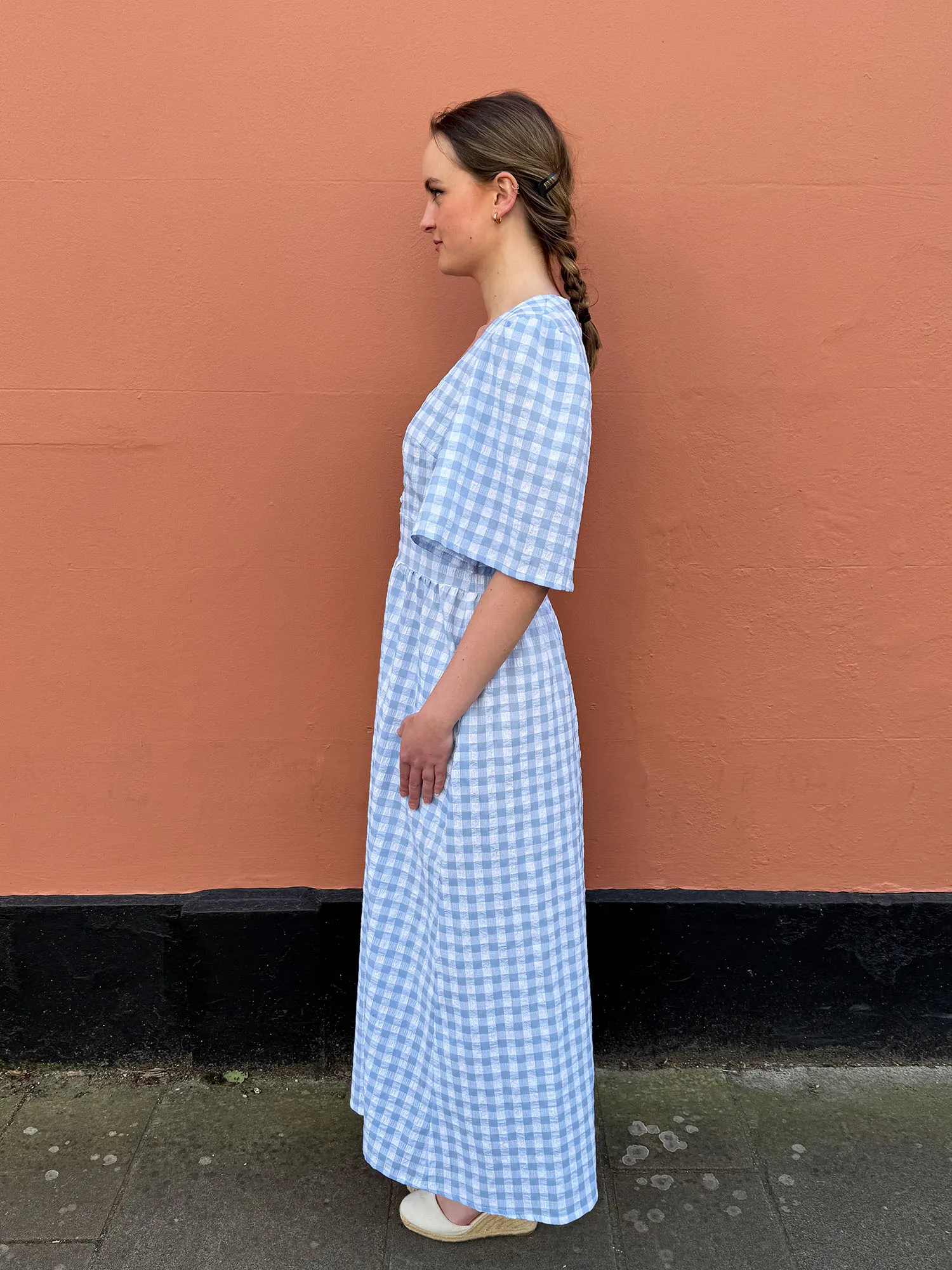 Rebecca Dress – Made to Order in Seersucker Gingham