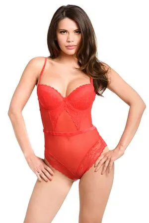Red In Your Lace Teddy