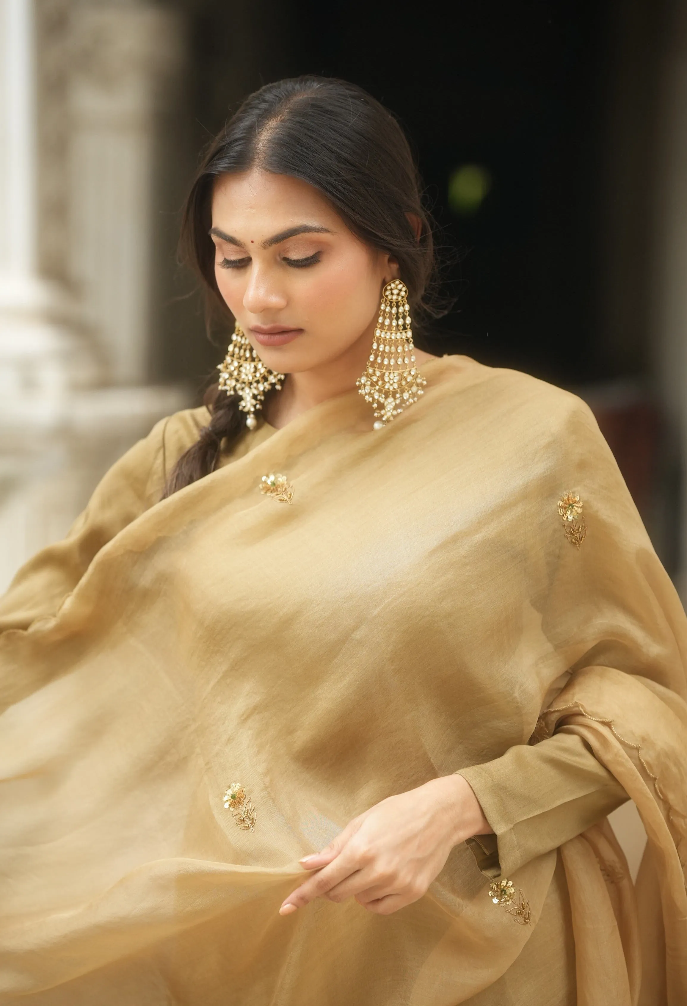 Reshma Chanderi Kurta Set