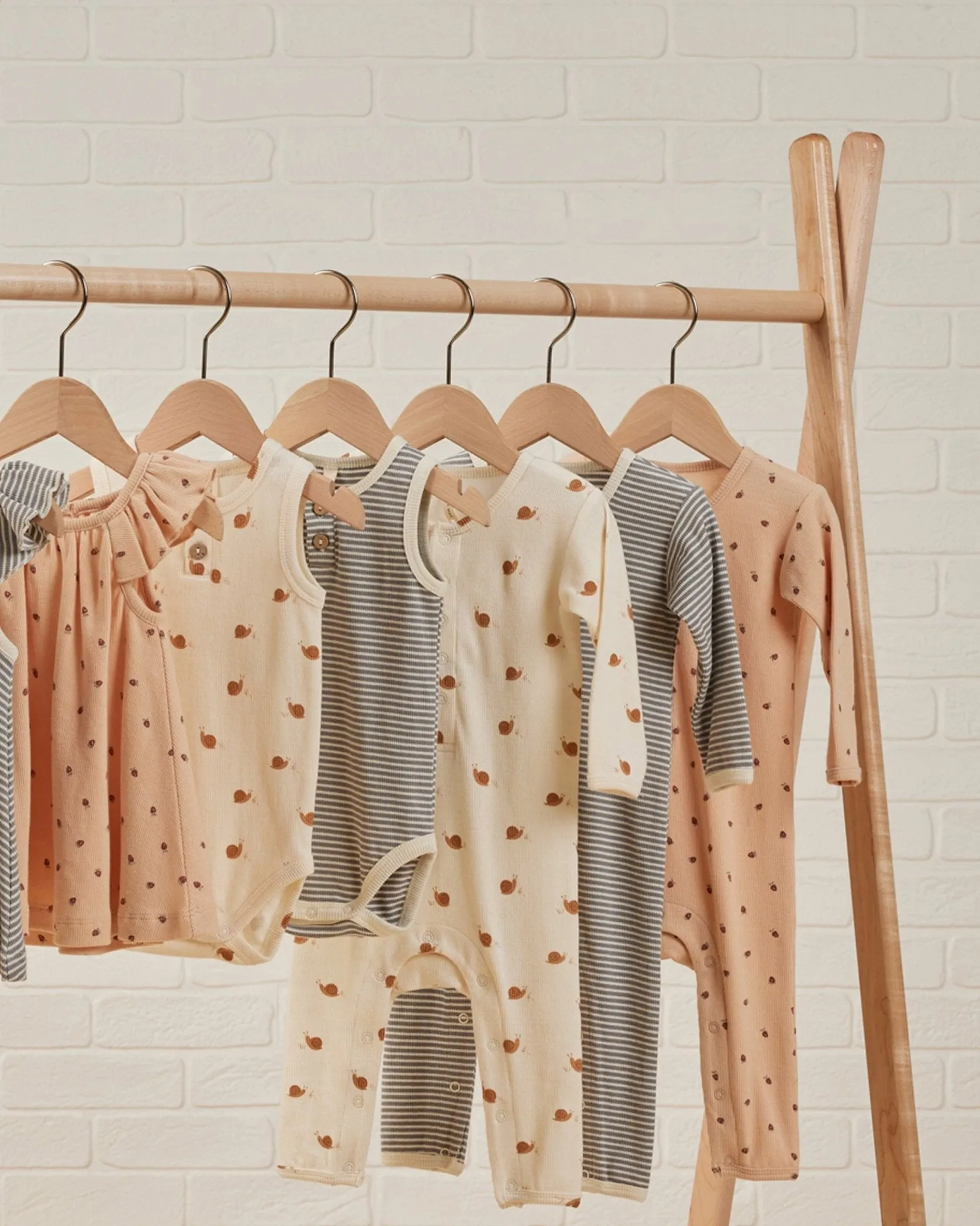 Ribbed Baby Jumpsuit || Lagoon Micro Stripe