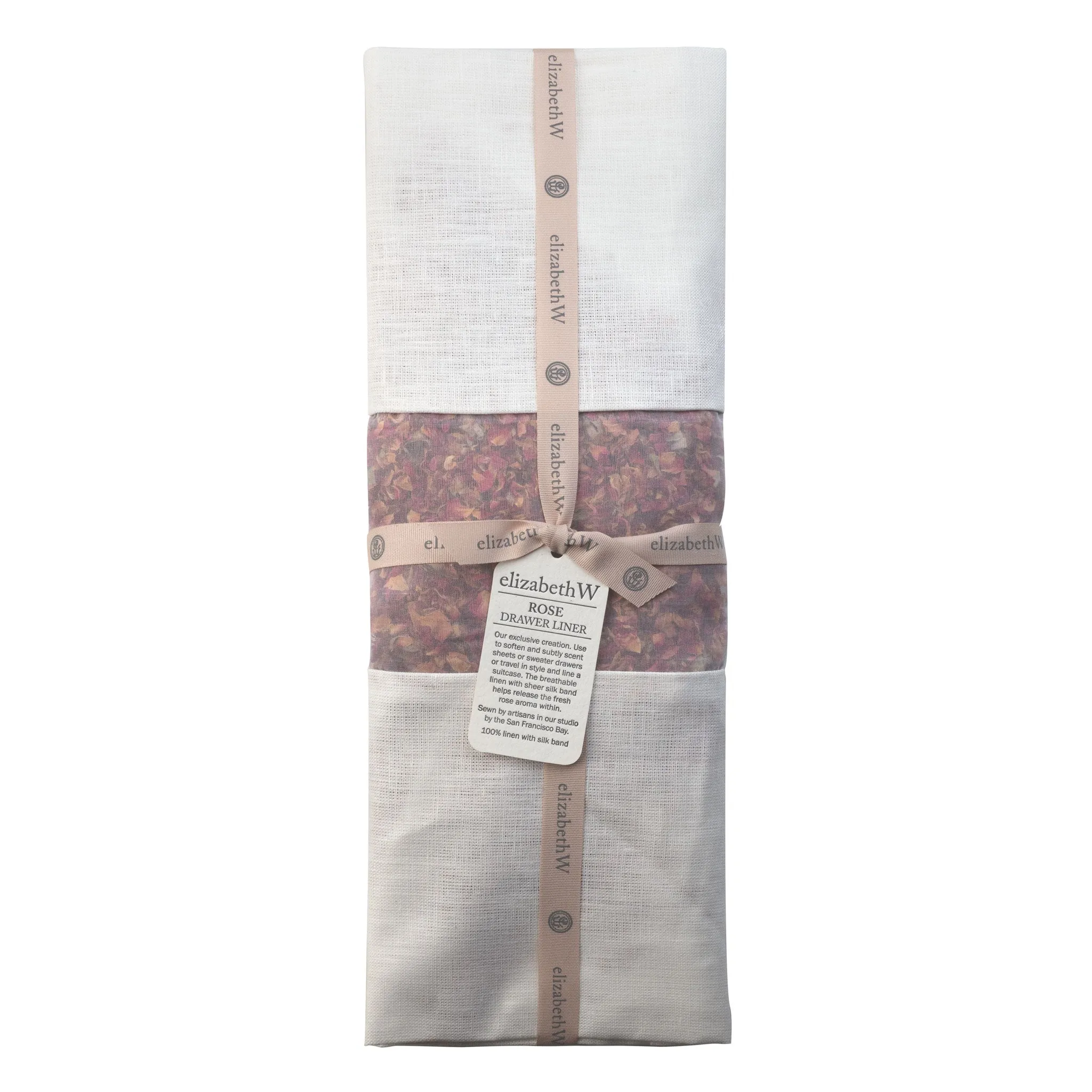 Rose Drawer Liner Ivory Linen