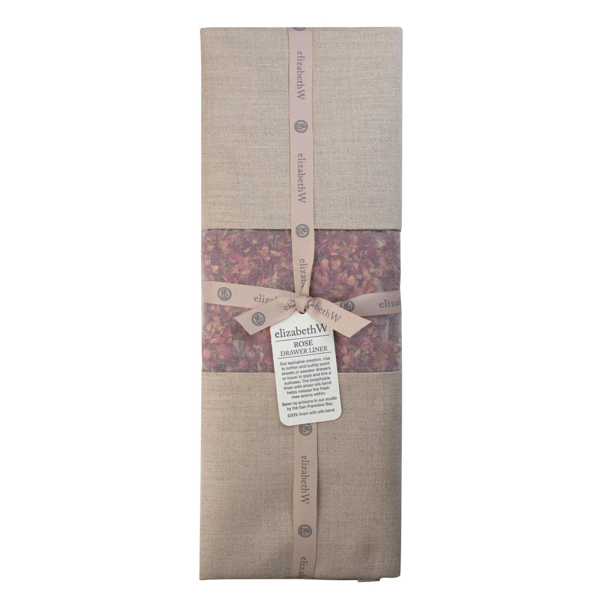 Rose Drawer Liner Natural Linen