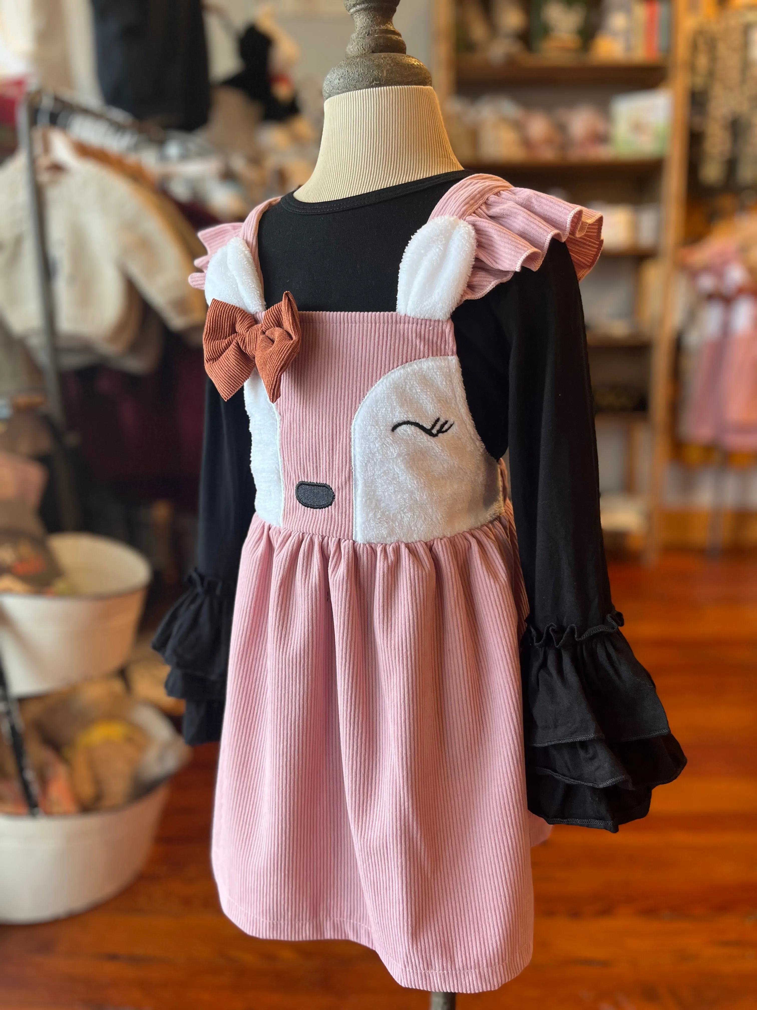 Ruffle Sleeve Black Basic