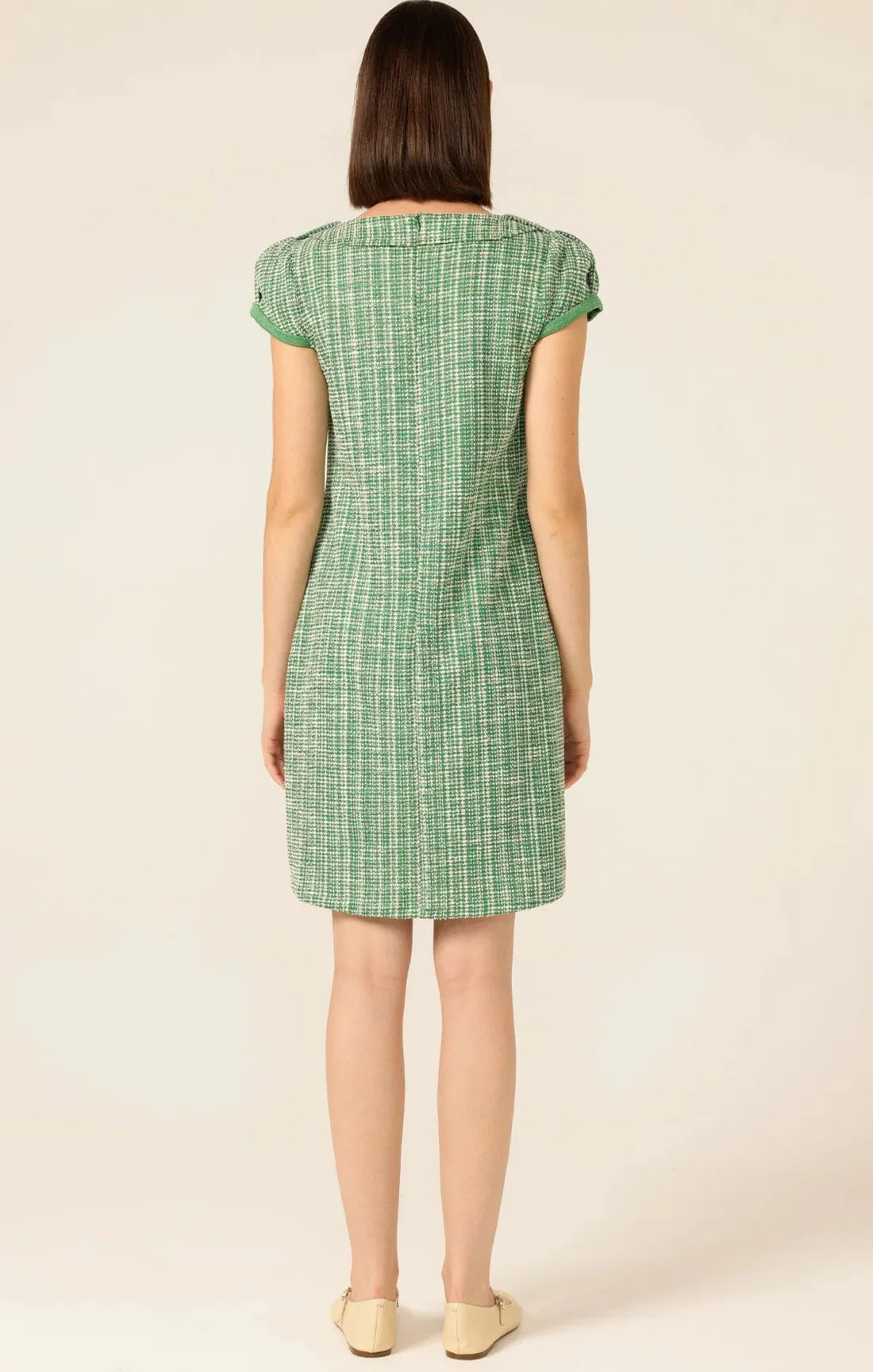 Sacha Drake - Dewdrop Lane Shift Dress - Green  Ivory Tweed