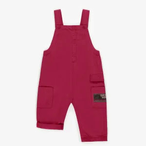 Salopette rose en toile, bébé || Pink overall in canvas, baby