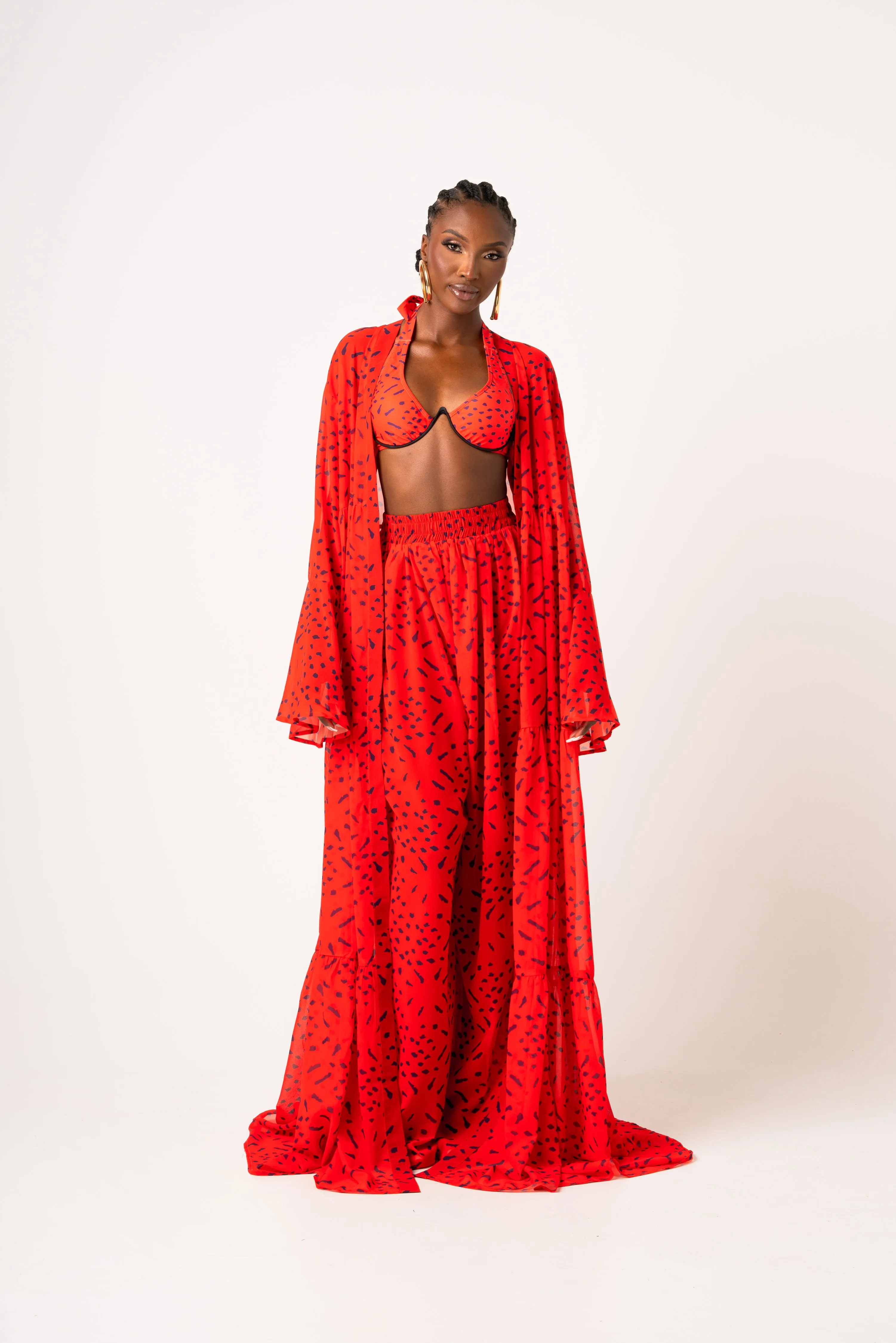 SAMIAH LONG SLEEVE CHIFFON KIMONO