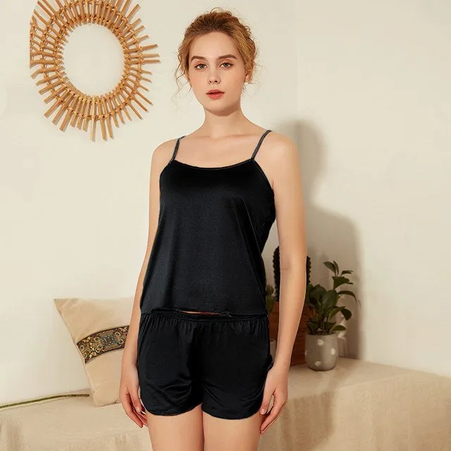 Satin Pajamas Set for Women