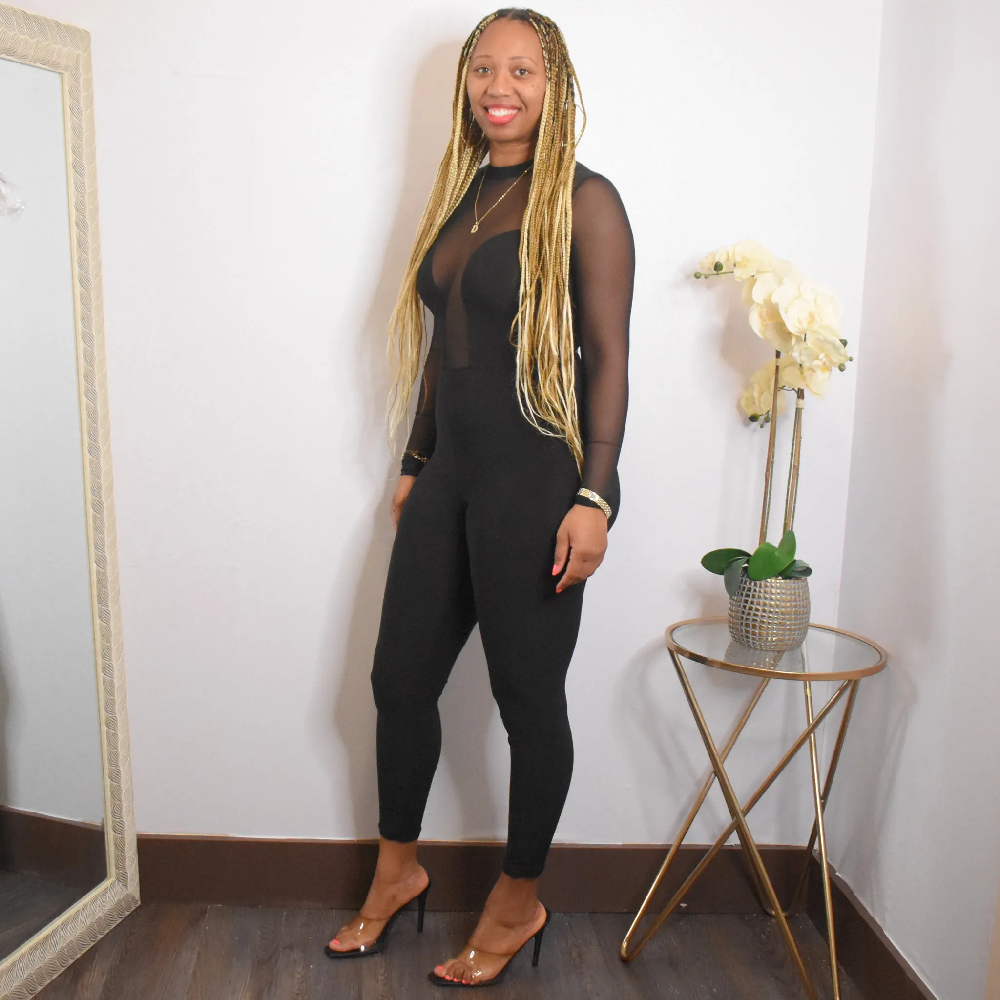 See Through Me | Mesh Jumpsuit