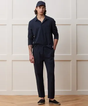 Seersucker Pant Set in Navy