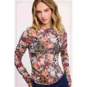 Semi Sheer Mesh Top