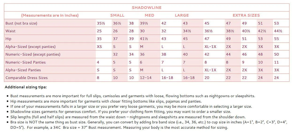 Shadowline Women's Pajama Bottoms Pants Silky Satin