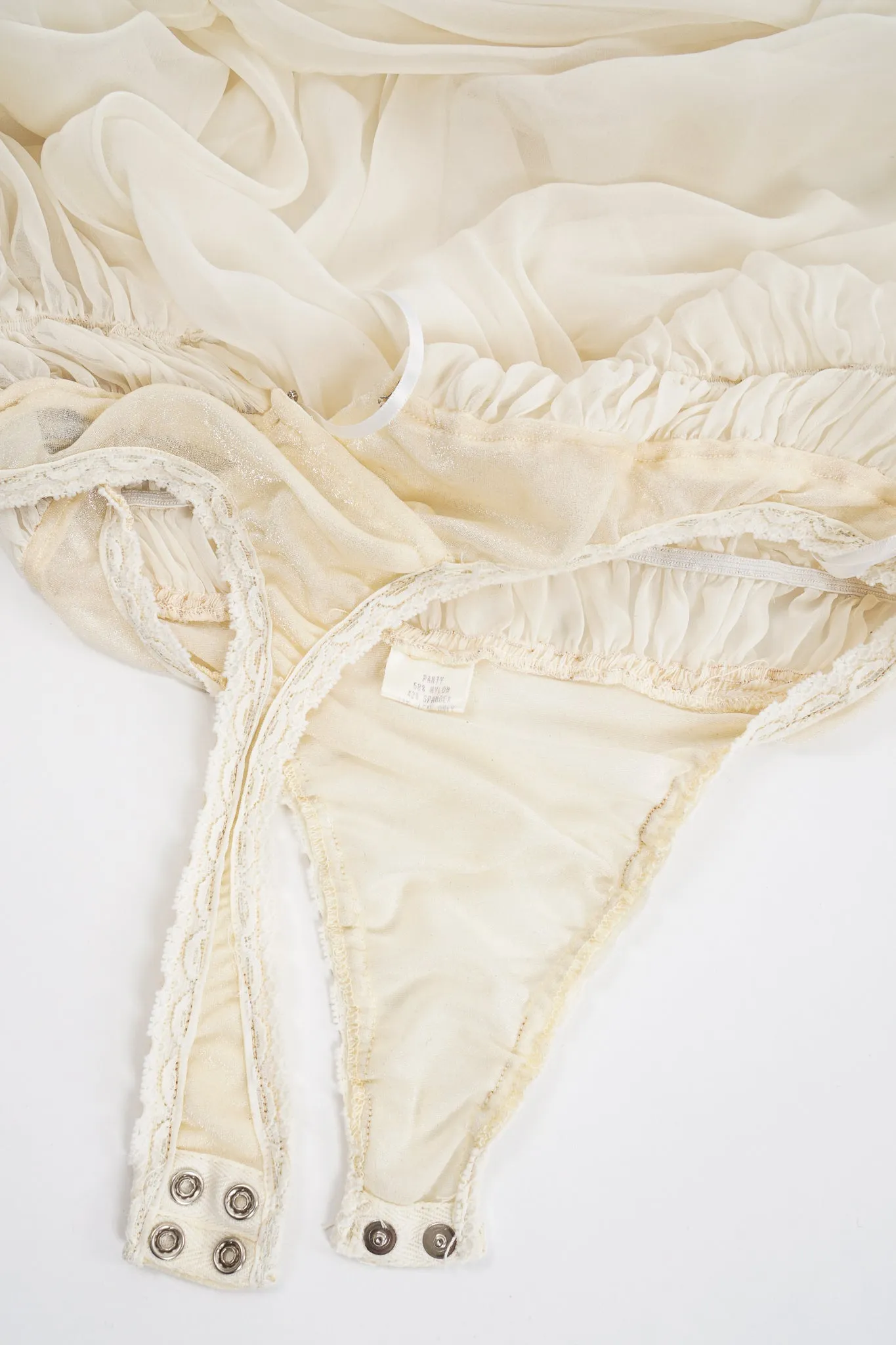 Sheer Balloon Sleeve Bodysuit