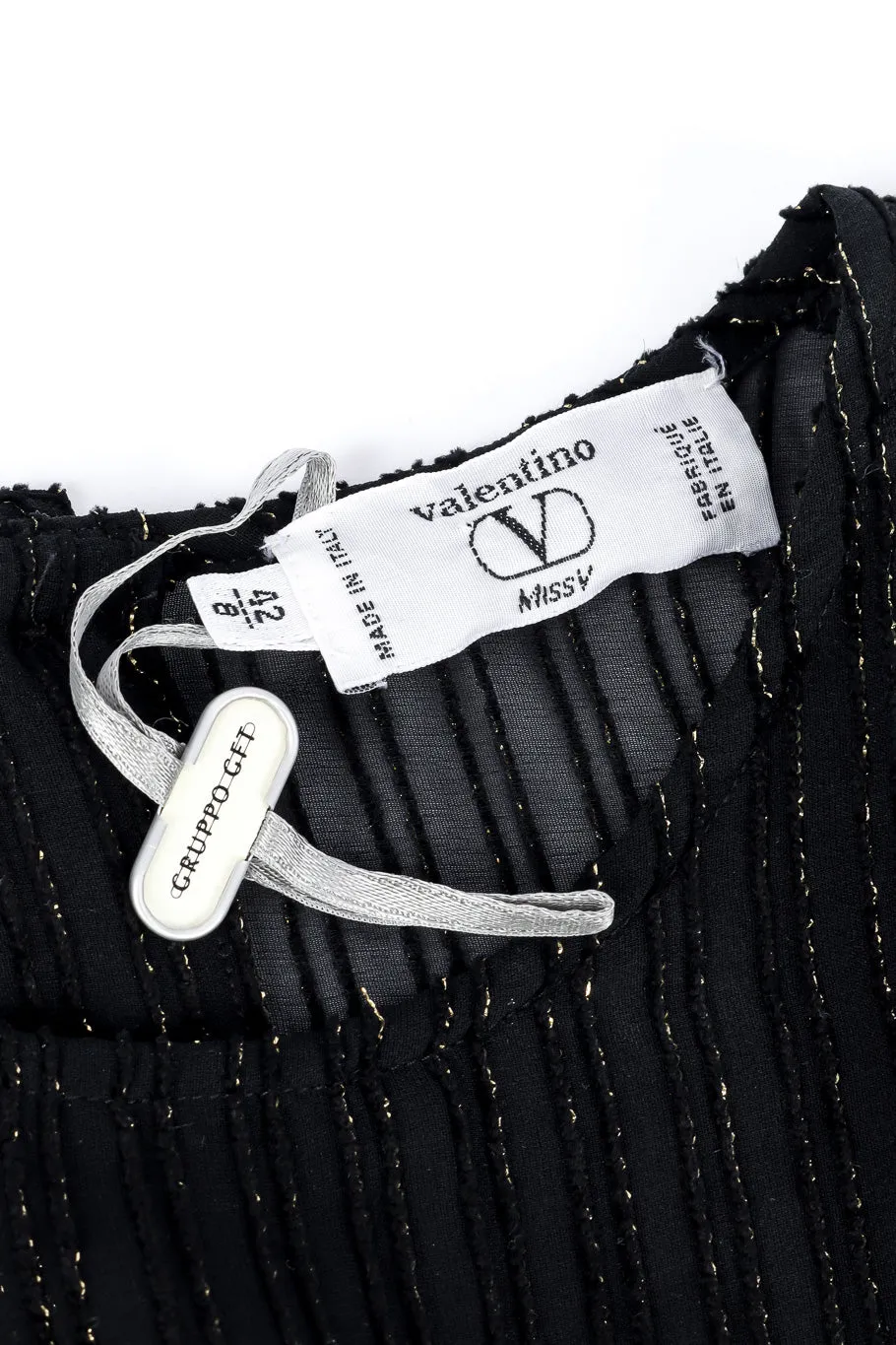 Sheer Lamé Striped Blouse