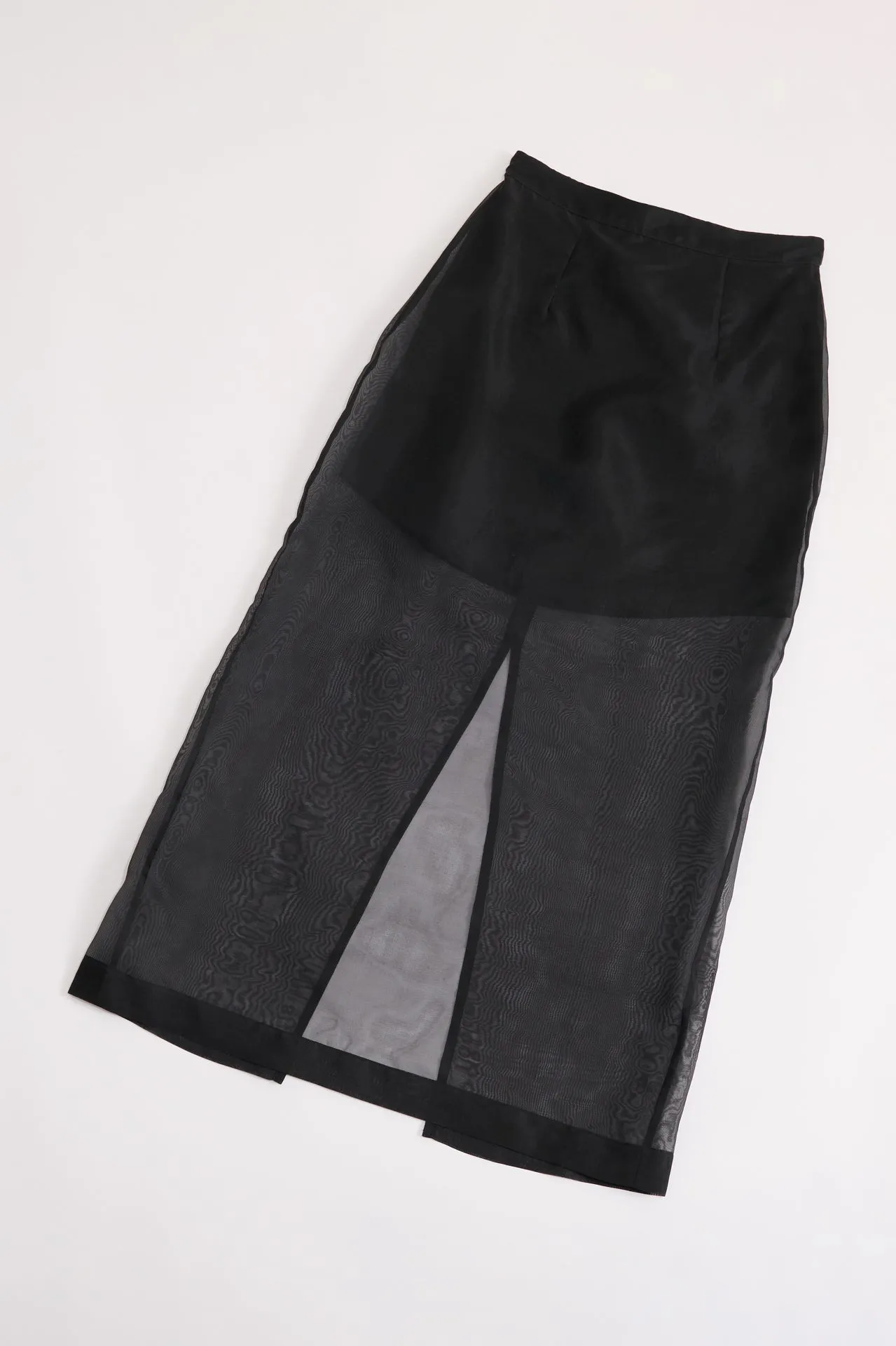 SHEER SKIRT BLACK