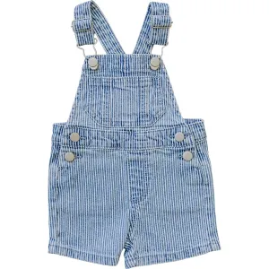 Short Overalls | Blue Stripe